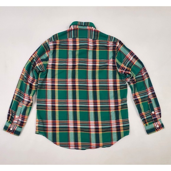 Polo Ralph Lauren Long Sleeve Performance Classic Flannel Shirt Green Plaid - Picture 3 of 13